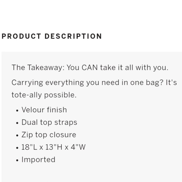 Victoria’s Secret PINK ribbed velour tote - Picture 4 of 6